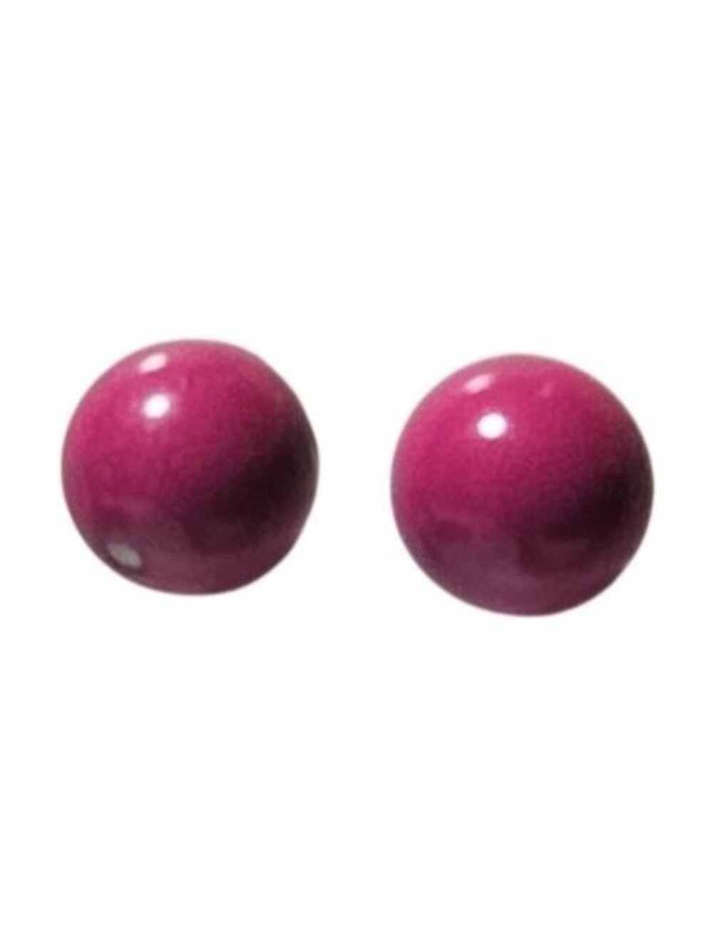 Vintage Pink Ball Stud Earrings Classic Minimalist Retro Fashion Jewelry Women